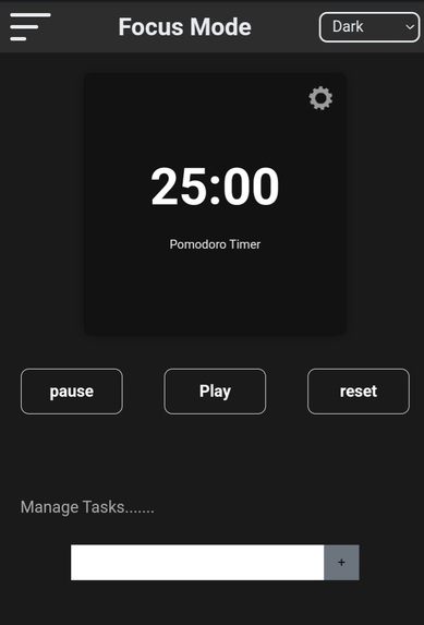 Manage focus | Devpost
