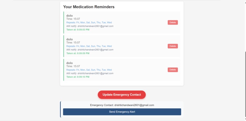 MediRemind: Smart Medication Reminder with Caregiver Alerts – screenshot 1