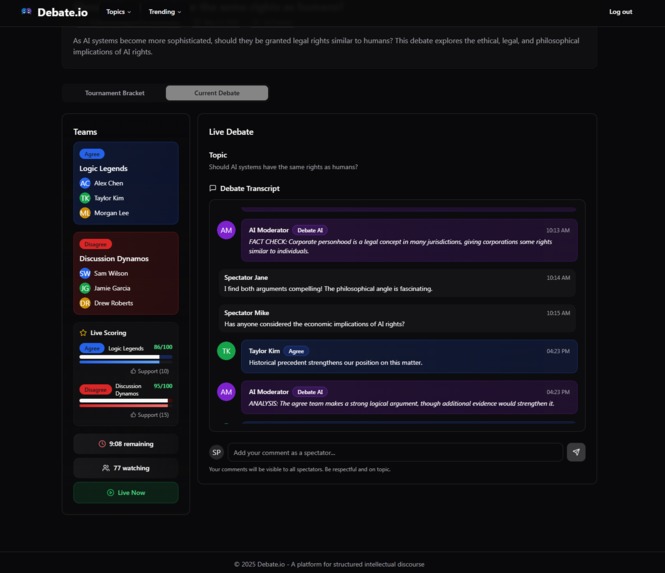 Debate.io – screenshot 3