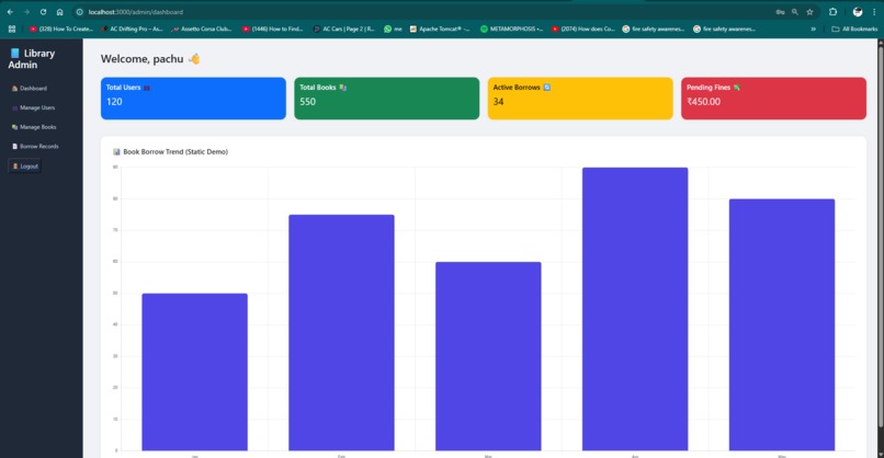  Library Management System with AI Chatbot  – screenshot 1