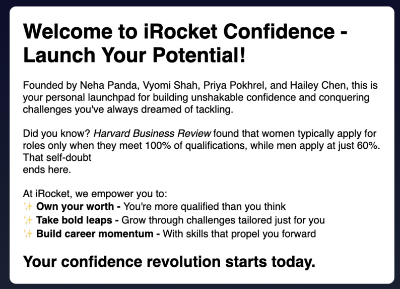 iRocket Confidence – screenshot 2