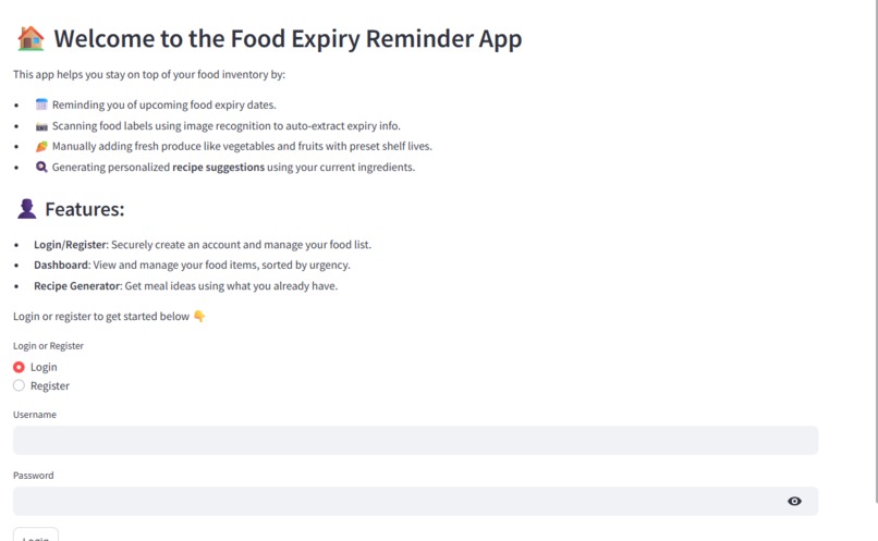 FoodFresh AI – screenshot 1