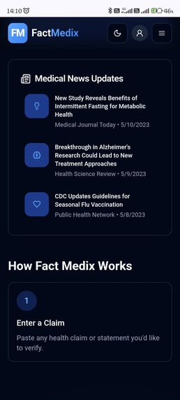 FACTMEDIX – screenshot 1