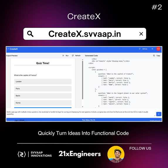CreateX – screenshot 4