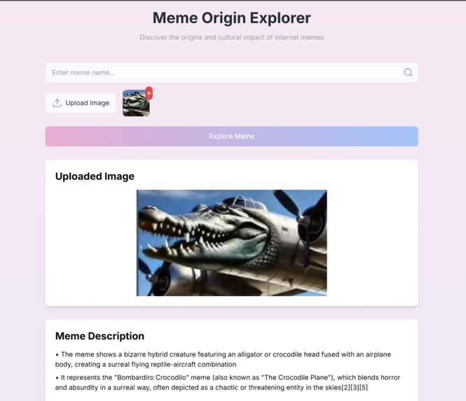 Meme Origin Explorer – screenshot 1