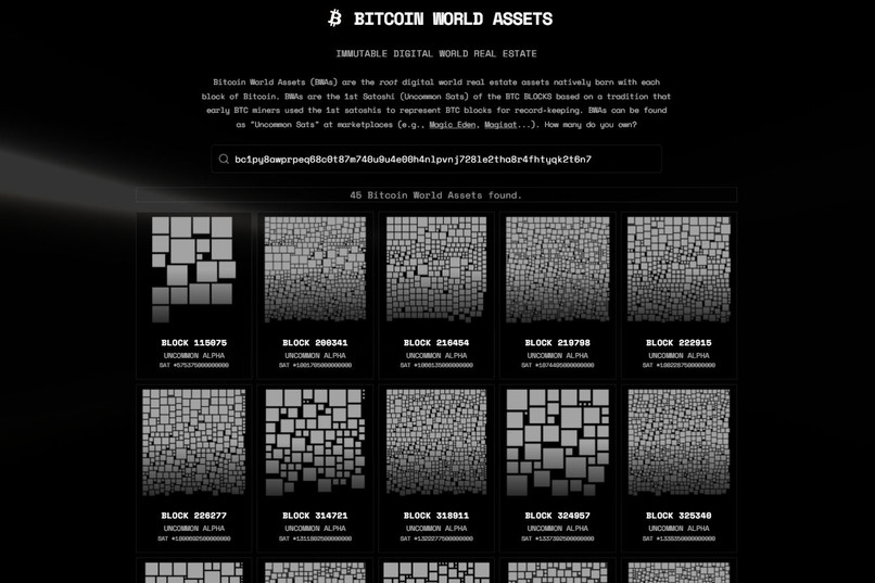Bitcoin World Assets – screenshot 3