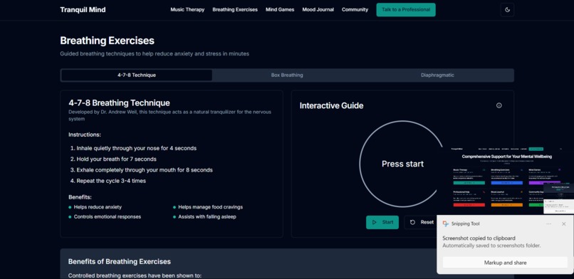 TranquilMinds – screenshot 3