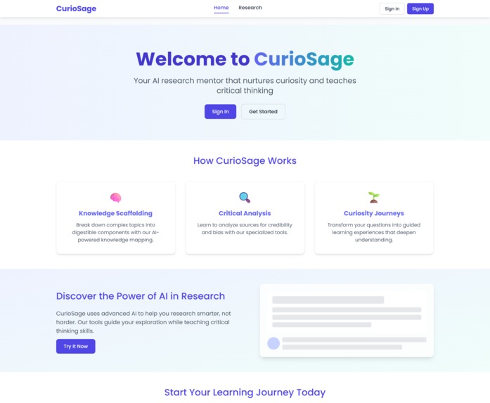 CurioSage – screenshot 1