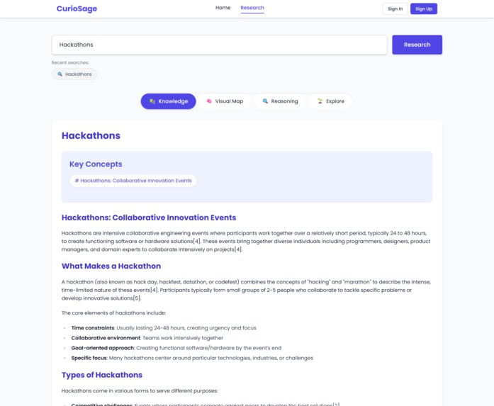 CurioSage – screenshot 2