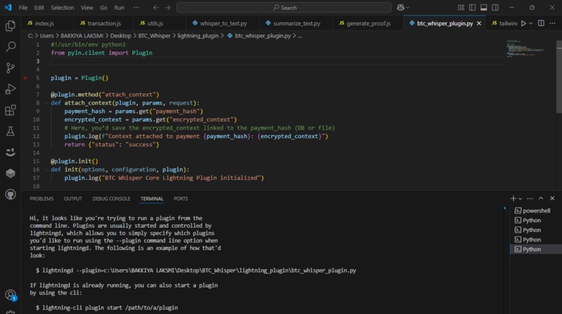 BTC Whisper: Private AI Narratives for Bitcoin Payments – screenshot 3