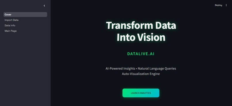 DataLive – screenshot 1