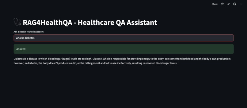 RAG4HealthQA – screenshot 1