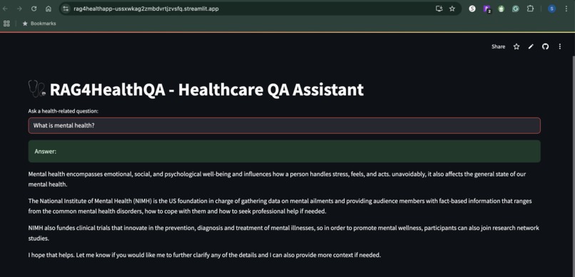 RAG4HealthQA – screenshot 4