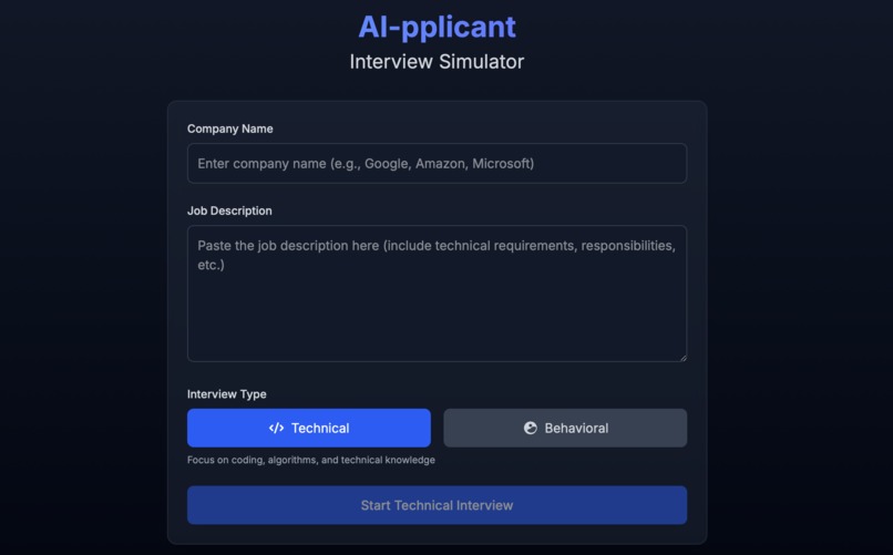 AI-pplicant – screenshot 1