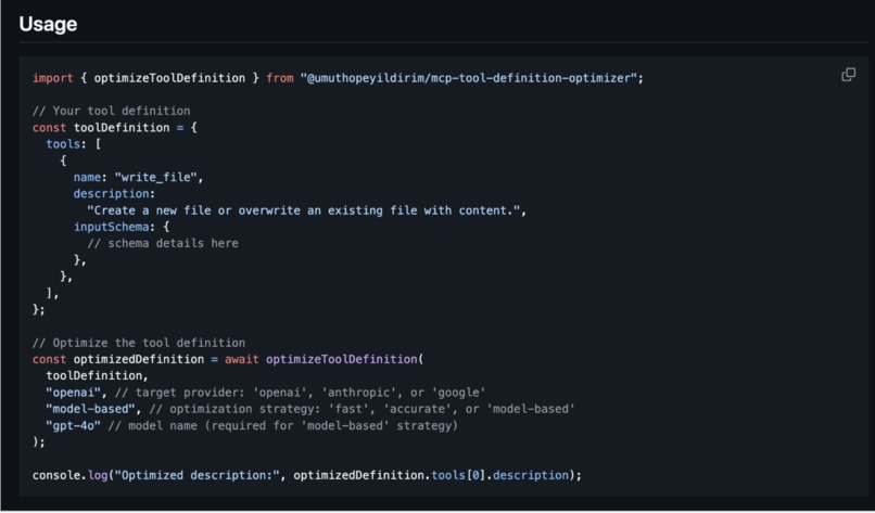 MCP Tool Orchestrator – screenshot 3