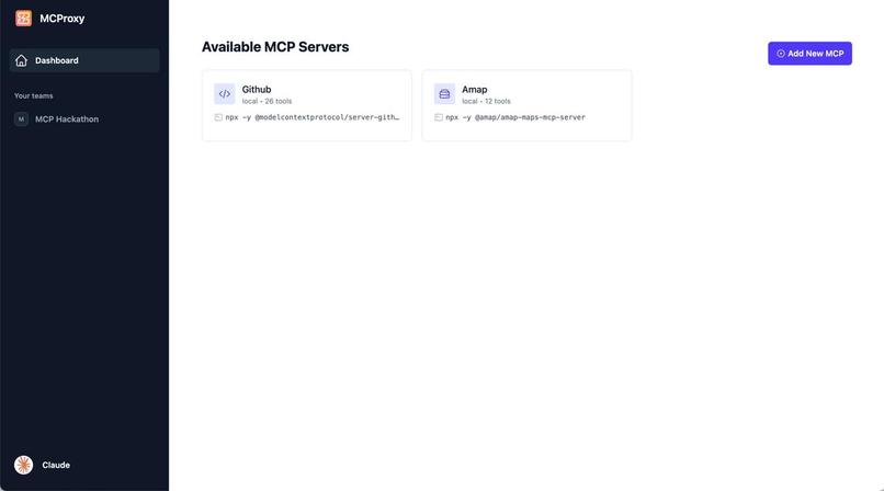 MCProxy  – screenshot 2