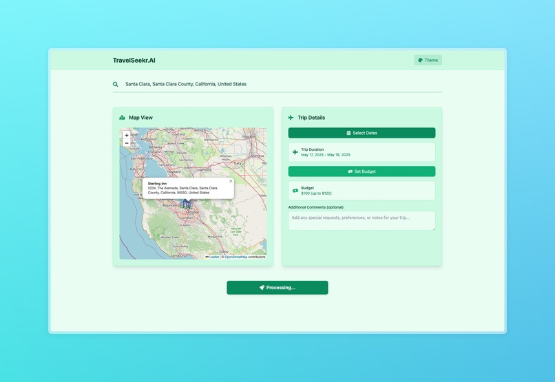 TravelSeekr.AI – screenshot 2