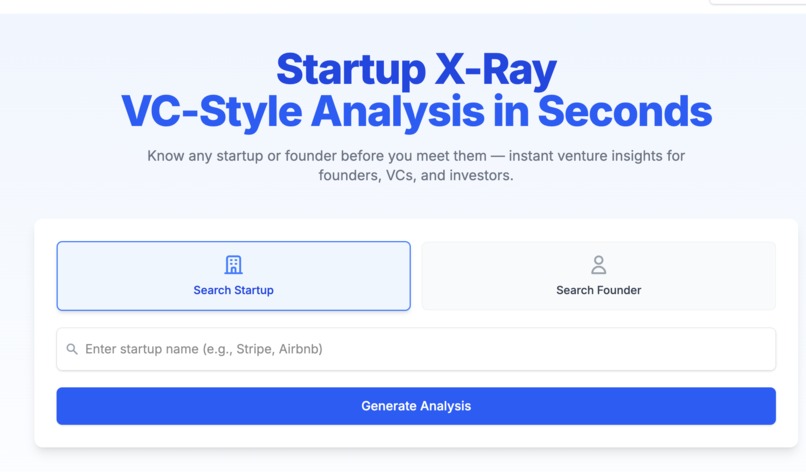 Startup X Ray – screenshot 1