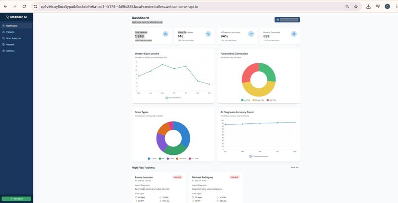 MediScan AI Healthcare Diagnostics Platform – screenshot 1