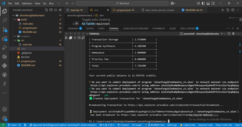 ZK NonFungibleDomains (ZKNFD) – screenshot 2