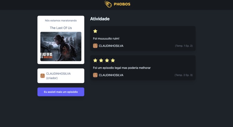 Phobos: Acompanhe as suas series e animes – screenshot 1
