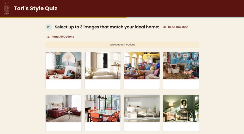 Tori's Style Quiz – screenshot 2