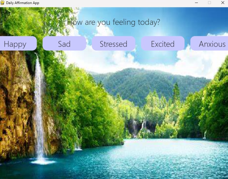 Affirmations Based on Feelings App – screenshot 1
