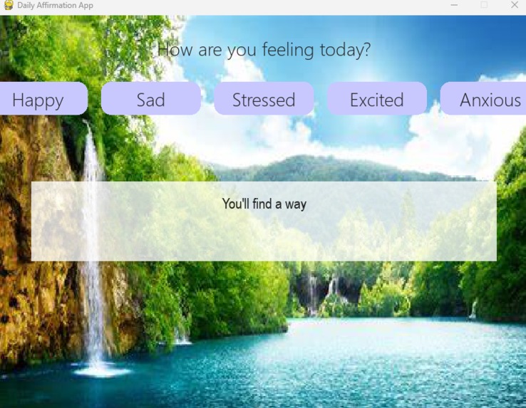 Affirmations Based on Feelings App – screenshot 2