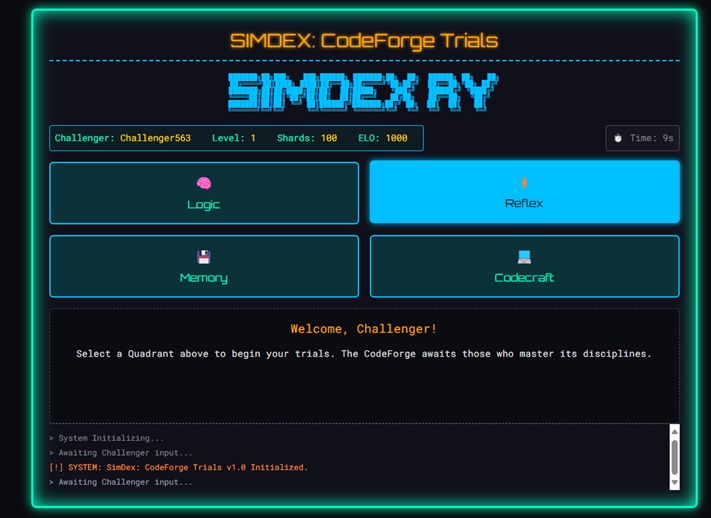 Simdex the Retro TV browser-based game  – screenshot 2