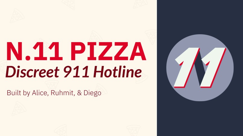 N.11 Pizza - Discreet 911 Hotline – screenshot 1