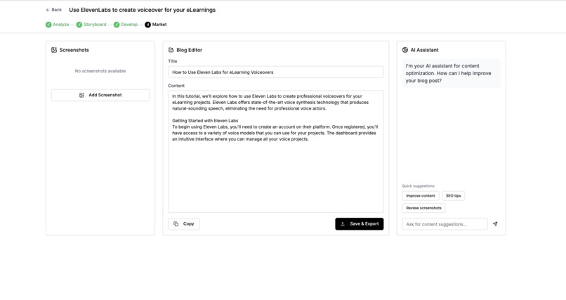 One-stack author – screenshot 2