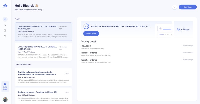 Lawgic Legal Track – screenshot 1