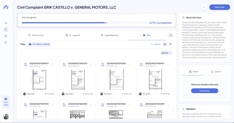 Lawgic Legal Track – screenshot 3