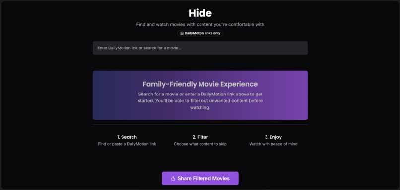 Hide – screenshot 1