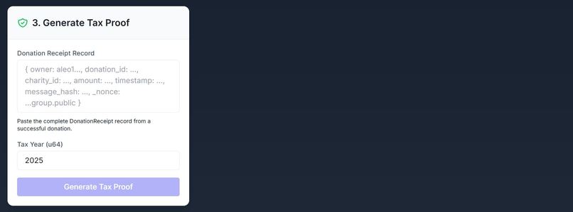 Private Donation Platform – screenshot 2