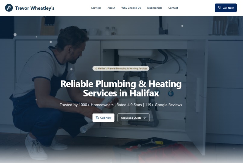 Plumbing & Heating Services Template – screenshot 1