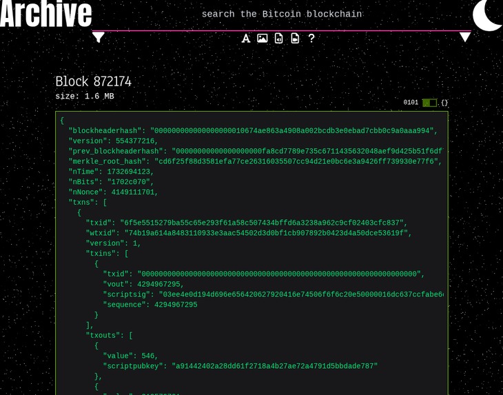 Ordinals Archive – screenshot 4