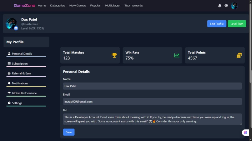 GameZone – screenshot 3