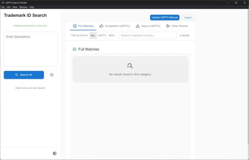 Automated Trade Mark examination – screenshot 2