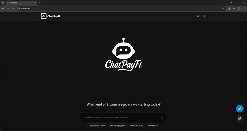 ChatPayFi – Chat-Driven Bitcoin Payment Copilot – screenshot 1
