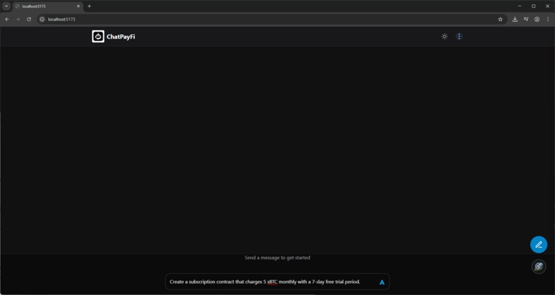 ChatPayFi – Chat-Driven Bitcoin Payment Copilot – screenshot 2