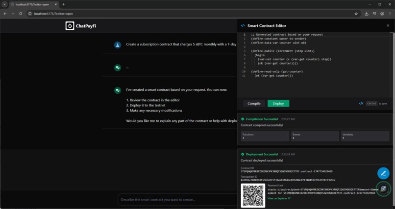 ChatPayFi – Chat-Driven Bitcoin Payment Copilot – screenshot 6