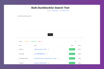 Bulk Duck Duck Searching Tool
