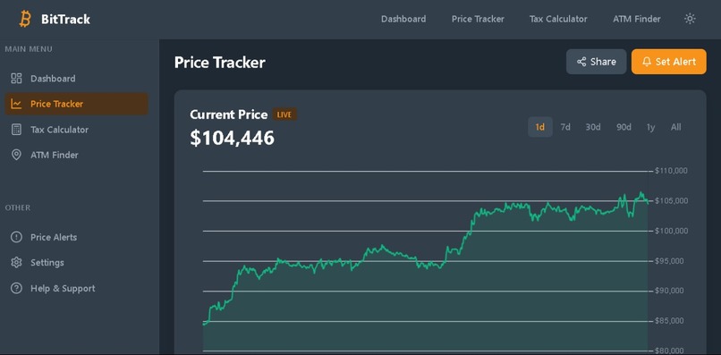 BitTrack – screenshot 2