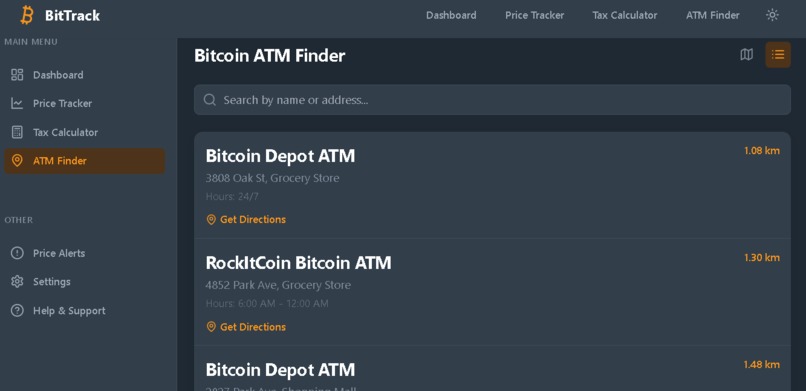 BitTrack – screenshot 1