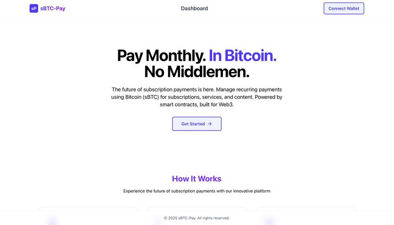 sBtc Pay – screenshot 1