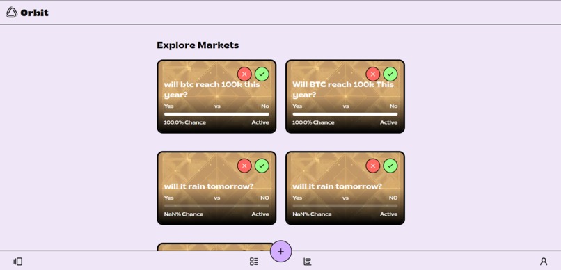Orbit - Prediction Marketplace – screenshot 2