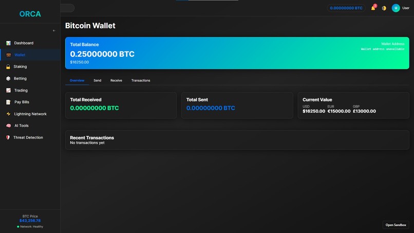 ORCA – screenshot 1