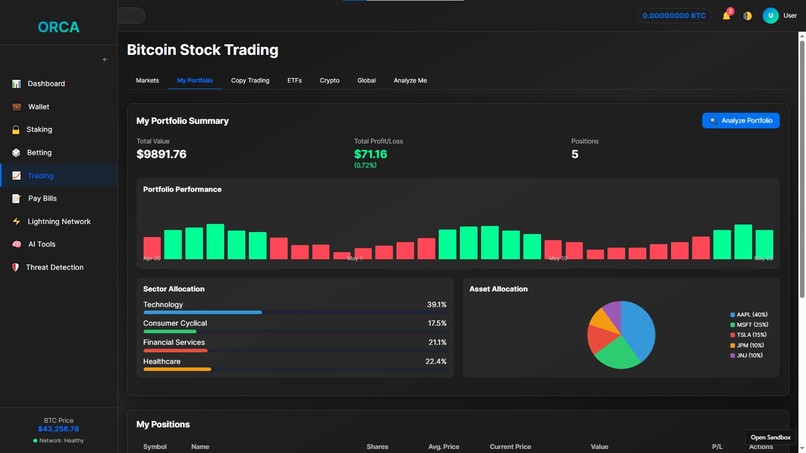 ORCA – screenshot 2