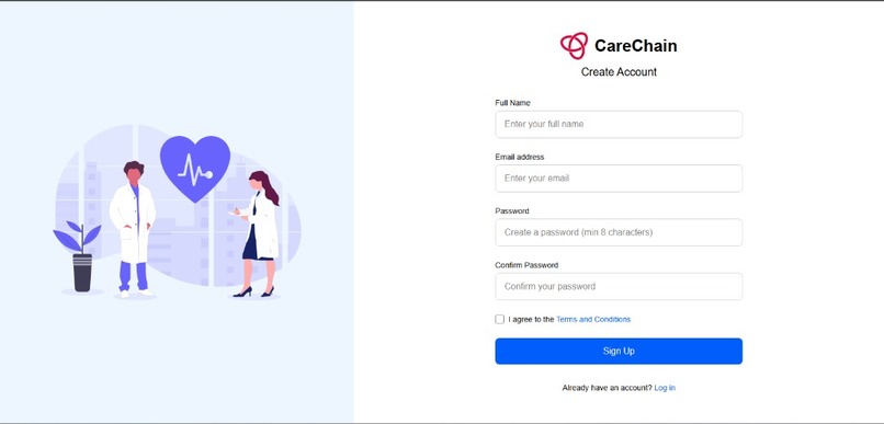 CareChain – screenshot 2